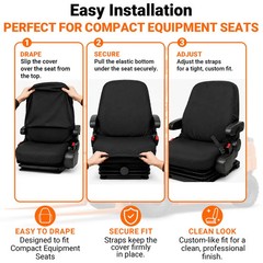Original Jay’s Equipment Tractor Seat Cover – Vinyl – Made in USA
