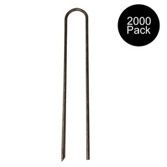 Two Thousand Garden Stake Sod Staples for Erosion Control Drip Tubing Anchor 11G