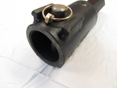 Lowe Auger Bit Conversion Adapter – 2 9/16″ Round to 2″ Hex – FREE SHIP