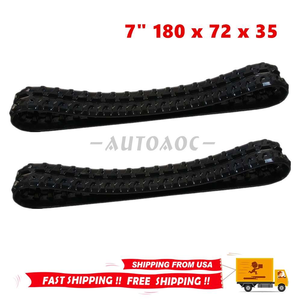 2PCS For JCB 8008CTS Rubber Track – 180x72x35 – Cross Application Tread