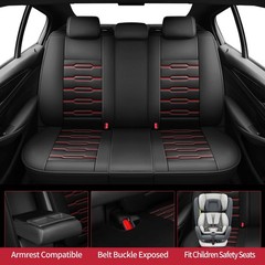 Seat Covers Santa Fe 2007-2026 Leather Waterproof Airbag Compatible Set