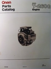Onan T-260G-GA024 hp Engine Parts Manual Garden Tractor John Deere Sears Welder