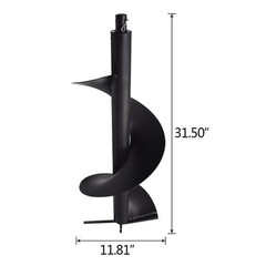 12 Inch Earth Auger Drill Bits For Gas Powered Post Fence Hole Digger 3/4″ Shaft