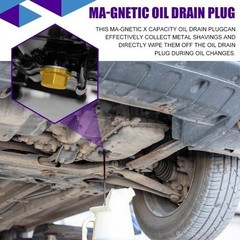 M14×1.5 Magnetic Oil Drain Plug, Transmission Oil Plug, Oil Pan Su Color: Gold