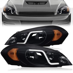 LED DRL Headlights for Chevy Impala 06-16 Monte Carlo 06-07 Smoke Black 25958360