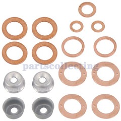 Injector Seal Kit With Heat Shield 19077-53650 Fits Kubota D1105, 3 Cylinder USA
