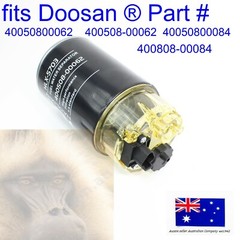 fits DOOSAN Fuel Filter and Bowl DX140 DX160 DX190 DX210 DX220 DX225 DX235 DX255