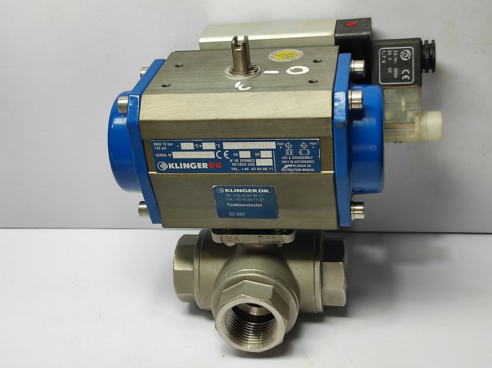 KLINGER DK 3-WAY ACTUATED VALVE WITH NORGREN 2623077