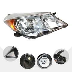 Toyota Yaris/Vitz 12-14 Hatch Halogen Headlight Black Clear Lens Right Pass Side