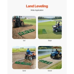 Uimoso 6 ft Towable Drag Harrow for Driveway Grading and Soil Leveling