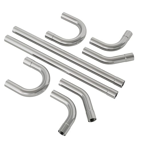 Exhaust Pipe Kit 2.5 Inches Mild Steel DIY Custom Exhaust Kit