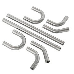 Exhaust Pipe Kit 2.5 Inches Mild Steel DIY Custom Exhaust Kit