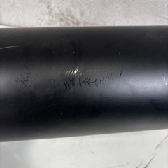 Unbranded Exhaust Tip Universal 5in Inlet 8in Outlet Black Good Matte Bolt-On