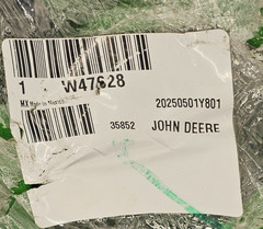 John Deere W47628 Hitch Bellcrank For CX15 CX20 E12 E15 FC10R FC12E FC15E FC15M