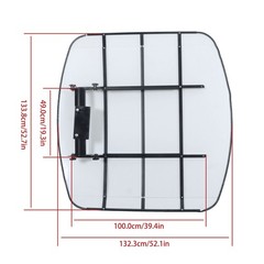 White 52″ X 52″ Tuff Top Tractor & Mower Canopy For ROPS 2″ x 2″ or 2″ x 3″