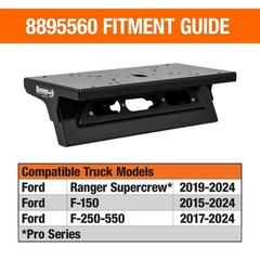Buyers Products 8895560 Pro Series Drill-Free Light Bar Cab Mount for Ford Ra…