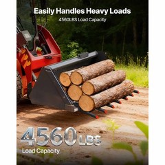 Uimoso 68.5″ Clamp-On Bucket Forks for Debris,4560lb Capacity, Heavy-Duty Design