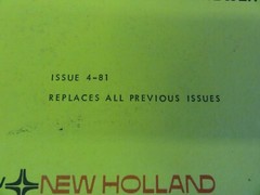 New Holland Model 1100 Windrower Service Parts Catalog Manual 5110015