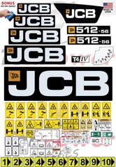 Fits JCB 512-56 (TIER 4) Decal Kit-Telescopic forklift 3M VINYL/FREE SHIPPING