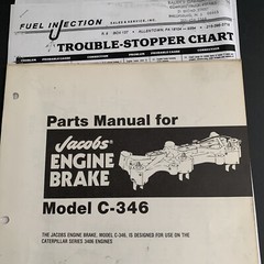 Jacobs Engine Brake Installation + Pats Manual + Trouble Model C-346