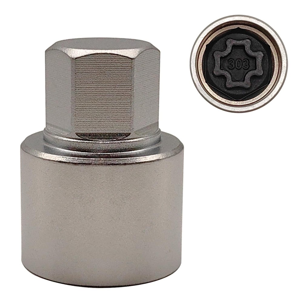 Mercedes Benz Wheel Lock Key Socket 303 Lug Nut Removal Tool with Wheel Lock