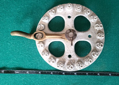 Antique Cast Iron Fuel Gauge For Horse Drawn Fuel Wagons, Kansas City, MO. RARE