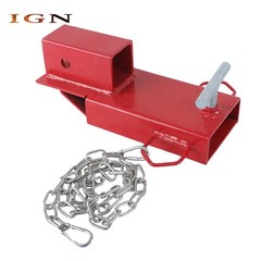 2″ Receiver Forklift Trailer Hitch Attachment Trailer Towing Adapter with Chain