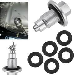M14x1.5 Magnetic Oil Drain Plug Replacement with 5PCS Oil Drain Color: M14*1.5