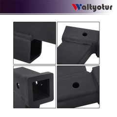 Matte Black Trailer Hitch Extender 2in Receiver 2 6in Rise Drop 10000lbs