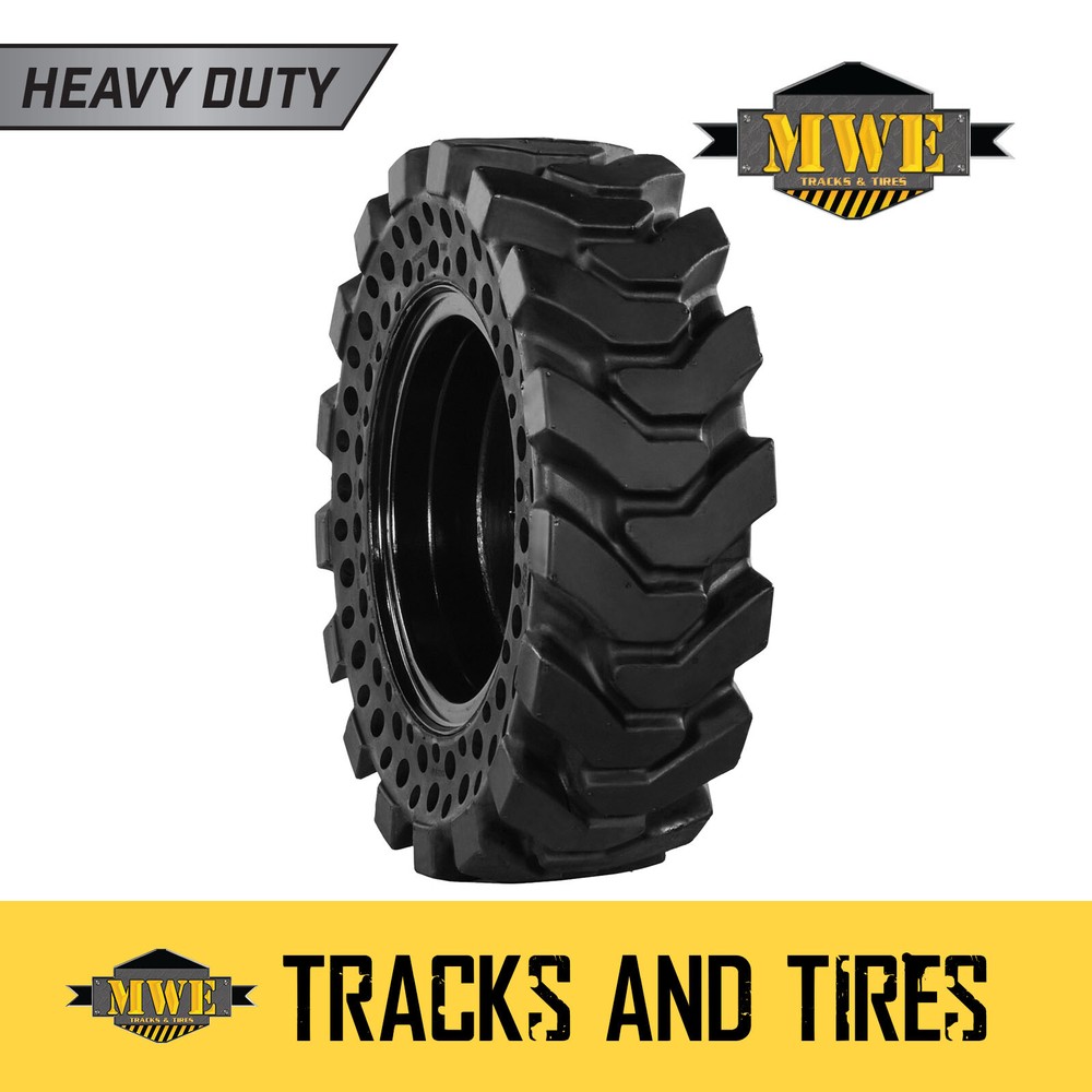 10-16.5 TNT Left Mounted Heavy Duty HD R-4 Solid Rubber Tire