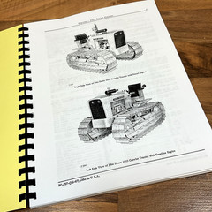 Service Manual Parts Catalog Set for John Deere 1010 Crawler Tractor Dozer Shop