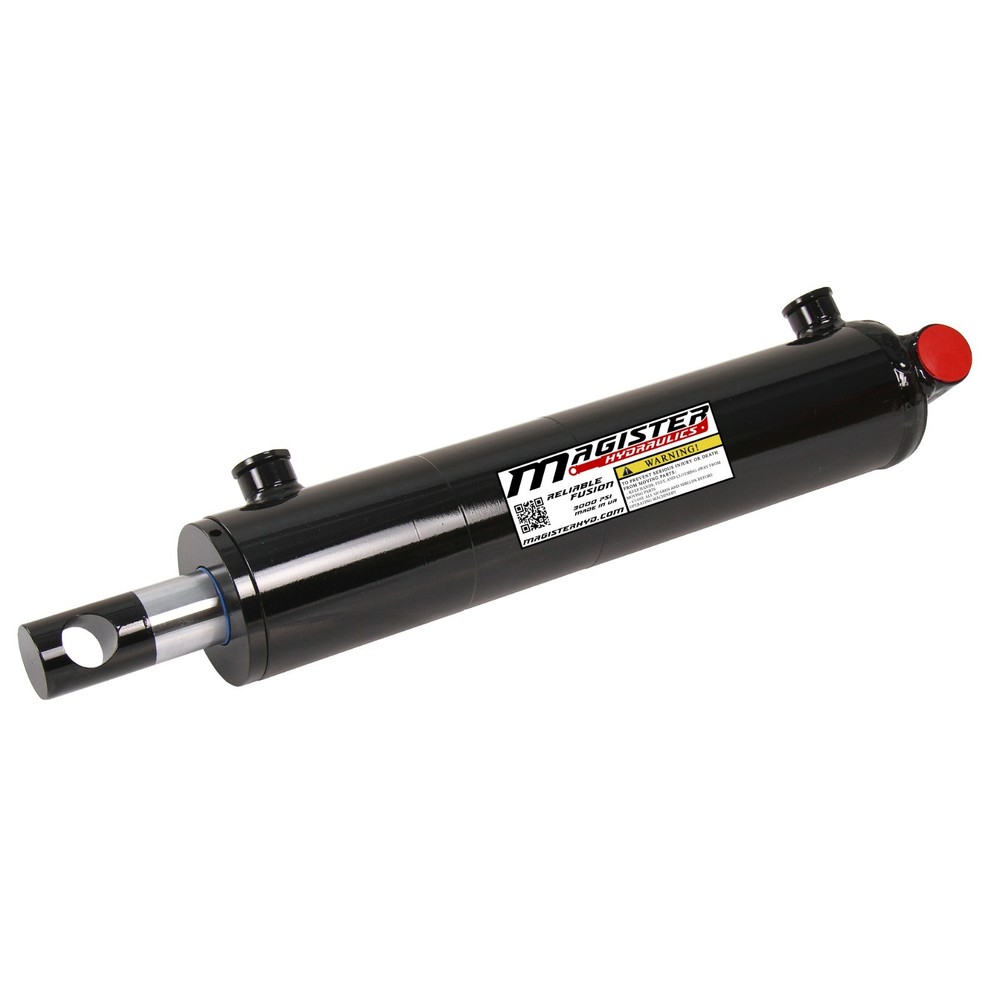 Hydraulic Cylinder Welded Double Acting 2.5″ Bore 12″ Stroke PinEye End 2.5×12
