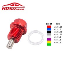 3pcs Universal Magnetic Drain Plug – Aluminum Oil Pan Bolt