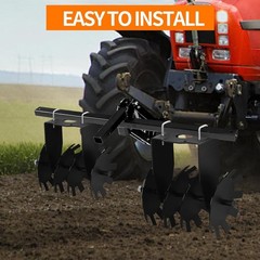 Disc Harrow 2 Pack, Heavy Duty Cut Disc Plow, ATV/UTV Disc Harrow Plow Scraper
