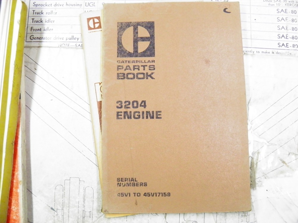 CAT Caterpillar 3204 ENGINE PARTS BOOK 45V1-17159