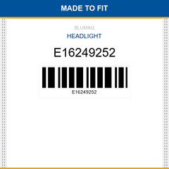 E16249252 Headlight Made to fit