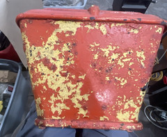 RARE 1890’s Eclipse Cast‑Iron Seed Hopper – Hayes Pump & Planter Co. Galva IL