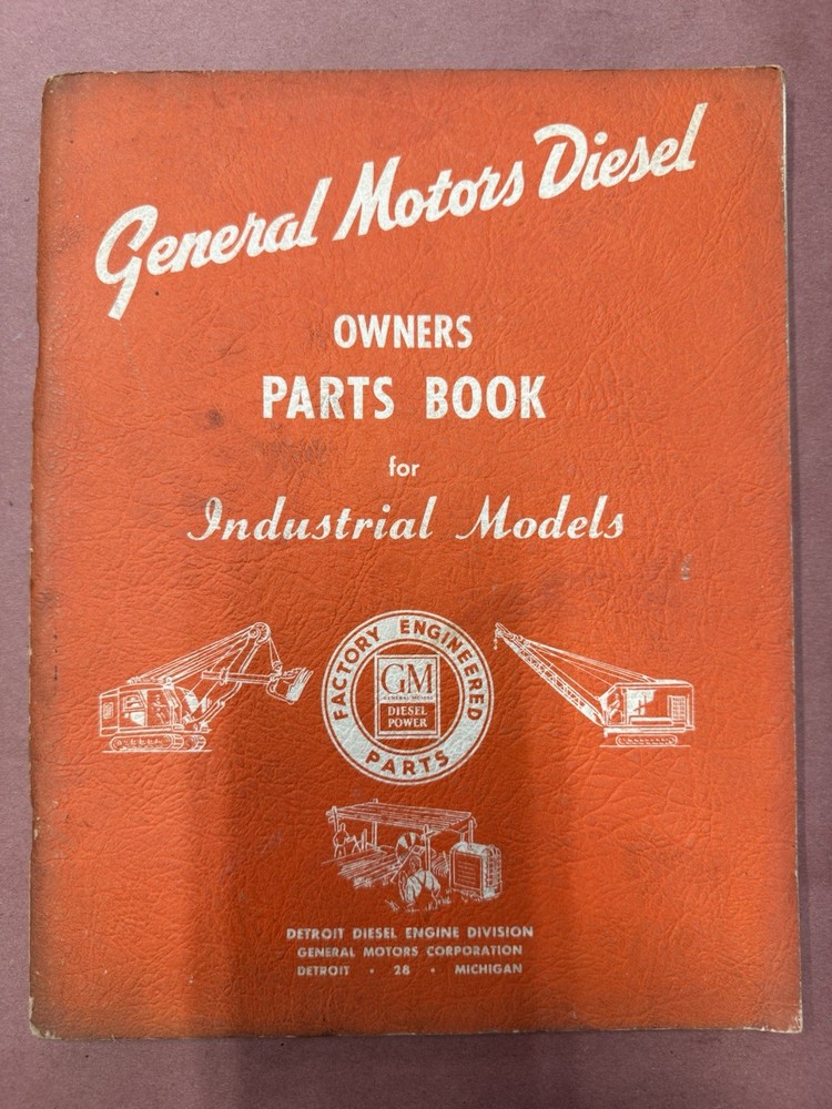 OEM GM General Motors Diesel Owners Parts Book for Industrial Models (Series 71)