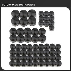 62PCS Motorcycle Bolt Covers Engine Head Bolts Toppers Cap for Harley 2018-20…