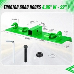 Tractor Grab Hooks Bolt On Compact Tractor Bucket Hooks 2″ Receiver Heavy Duty