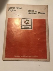 Detroit Diesel Series 53 Operators Manual 6SE337 (1977)