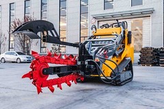 Mini Skid Steer and Farm Tractor Usage Attachment Digging Hydraulic Trencher