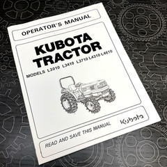 Operators Manual for Kubota L3710 L4310 L4610 Tractor Owners Maintenance