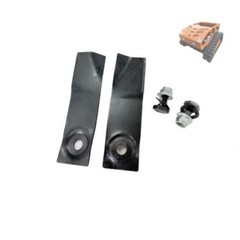 2 pcs Wolfequip Remote Control Lawn Mower Blades & Bolts Parts Set for LDH-HT550