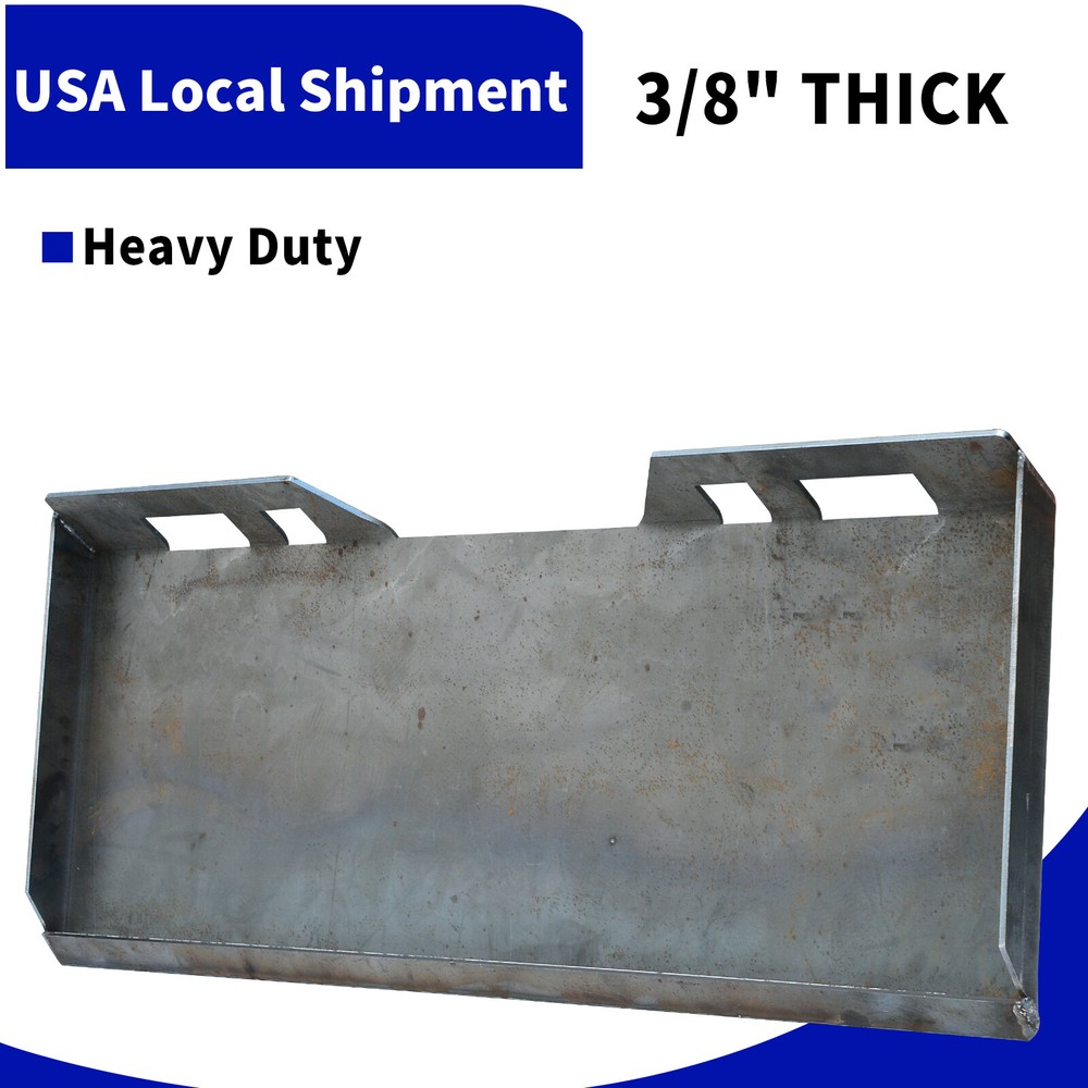 3/8″ Mount Plate Skid Steer Loader Attachment Adapter for Bobcat Kubota Heavy