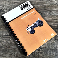 Case 1190 Tractor Operators Manual Owners Maintenance Adjustments