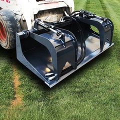 Wolverine 72″ Dual Cylinder Root Grapple Bucket Attachment Fits Skid Steer USA