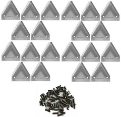 20 Sickle Sections and Rivets for Massey Ferguson 31 32 41 42 51 52 71 72 135