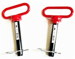 2 GOLIATH INDUSTRIAL RED HANDLE 3/4 X 4″ TRACTOR HITCH PINS WAGON TRAILER RHP34S