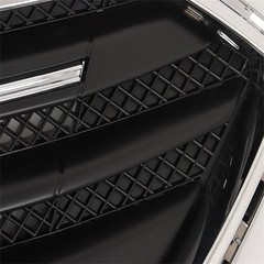 Front Grille Upper Grill Assembly Matte Black with Chrome Trim 2013-2019 Taurus